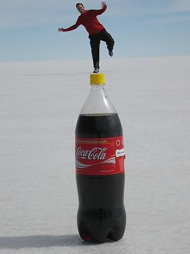 Funny coca cola optical illusion