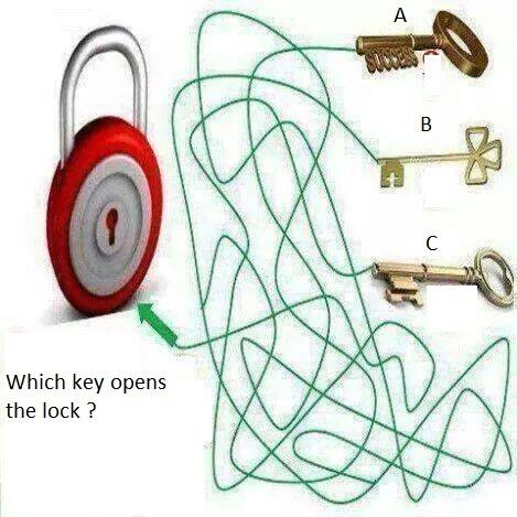 which key will open the lock puzzle