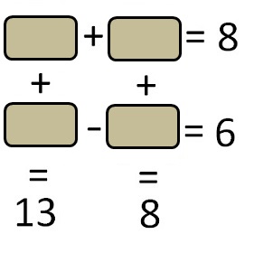 mathematical puzzle with movable disks